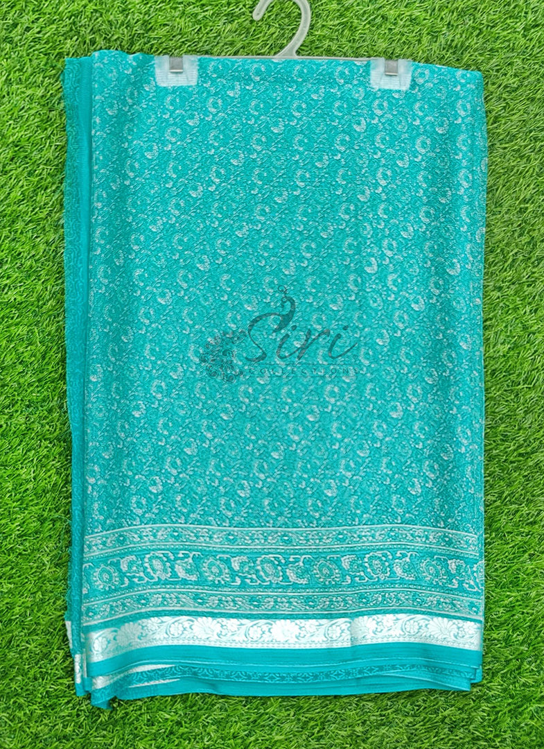 Latest Beautiful Printed Siri Chiffon Saree with Border