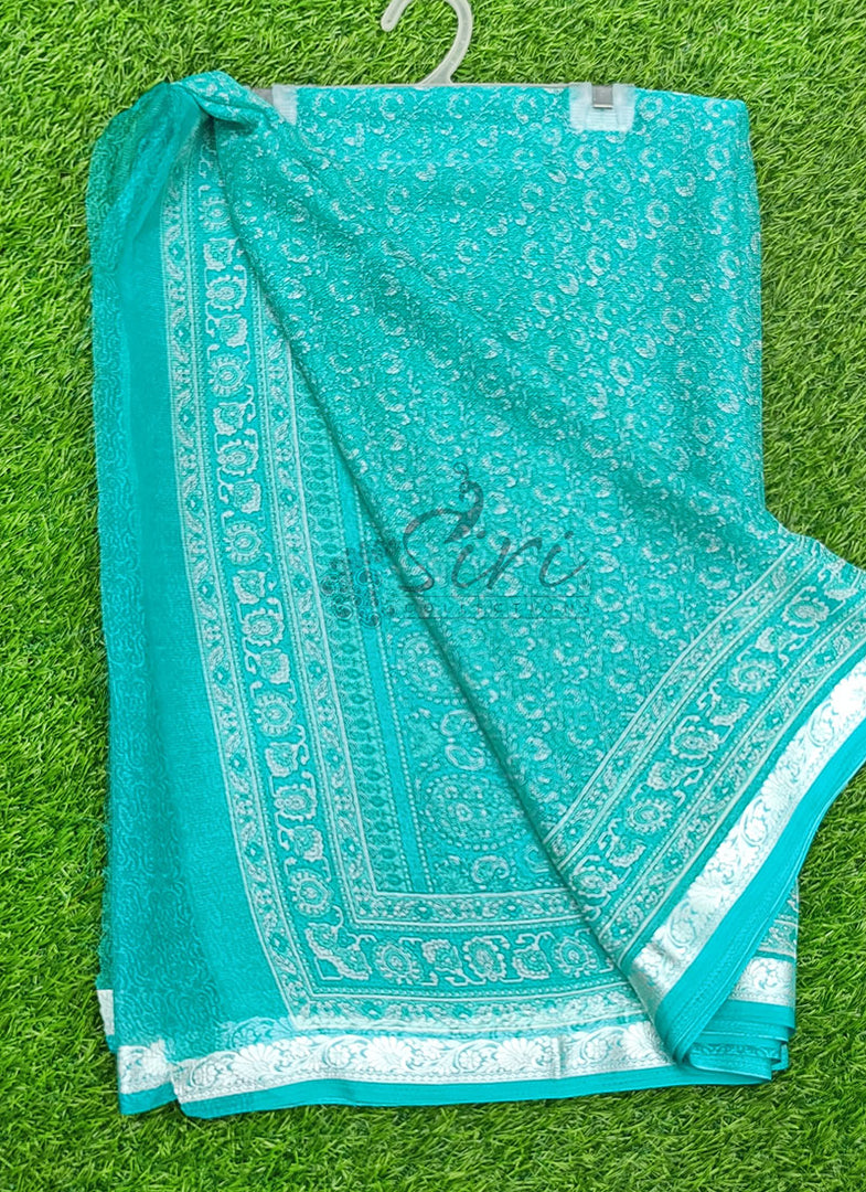 Latest Beautiful Printed Siri Chiffon Saree with Border