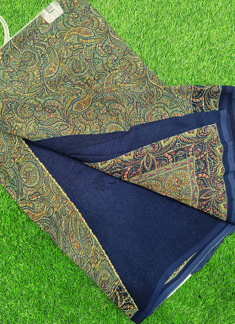 High Quality Printed Crepe Sarees