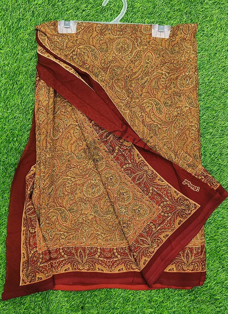 High Quality Printed Crepe Sarees