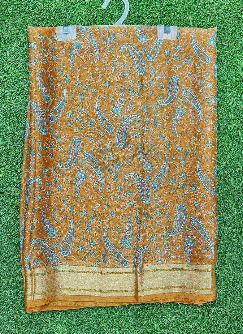 Lovely Printed Chiffon Saree in Soft Borders