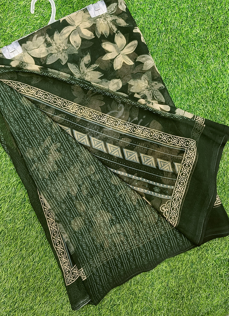 Beautiful Printed Georgette Saree