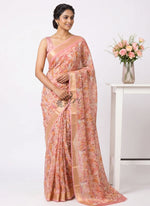 Load image into Gallery viewer, Latest Printed Chiffon Saree with Blouse
