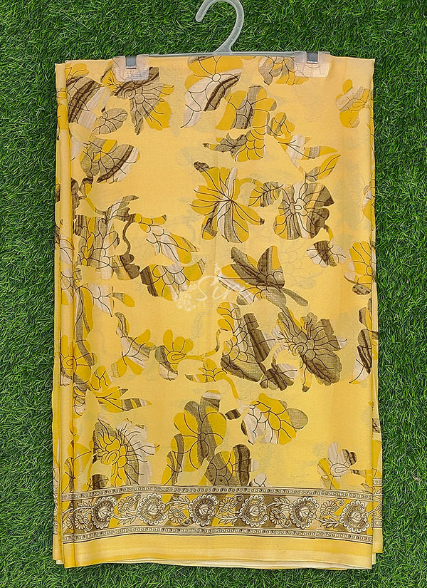 Beautiful Floral Printed Crepe Silk Saree from Siri Collections