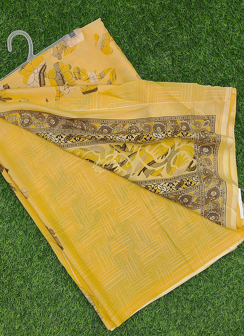 Beautiful Floral Printed Crepe Silk Saree from Siri Collections