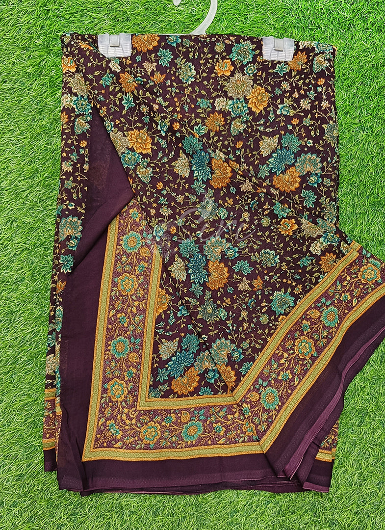 Latest Premium Printed Crepe Saree