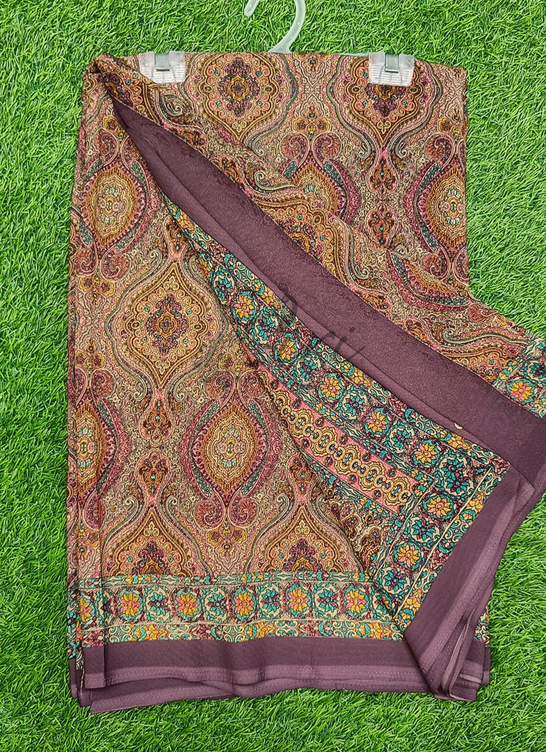 Latest Premium Printed Crepe Saree