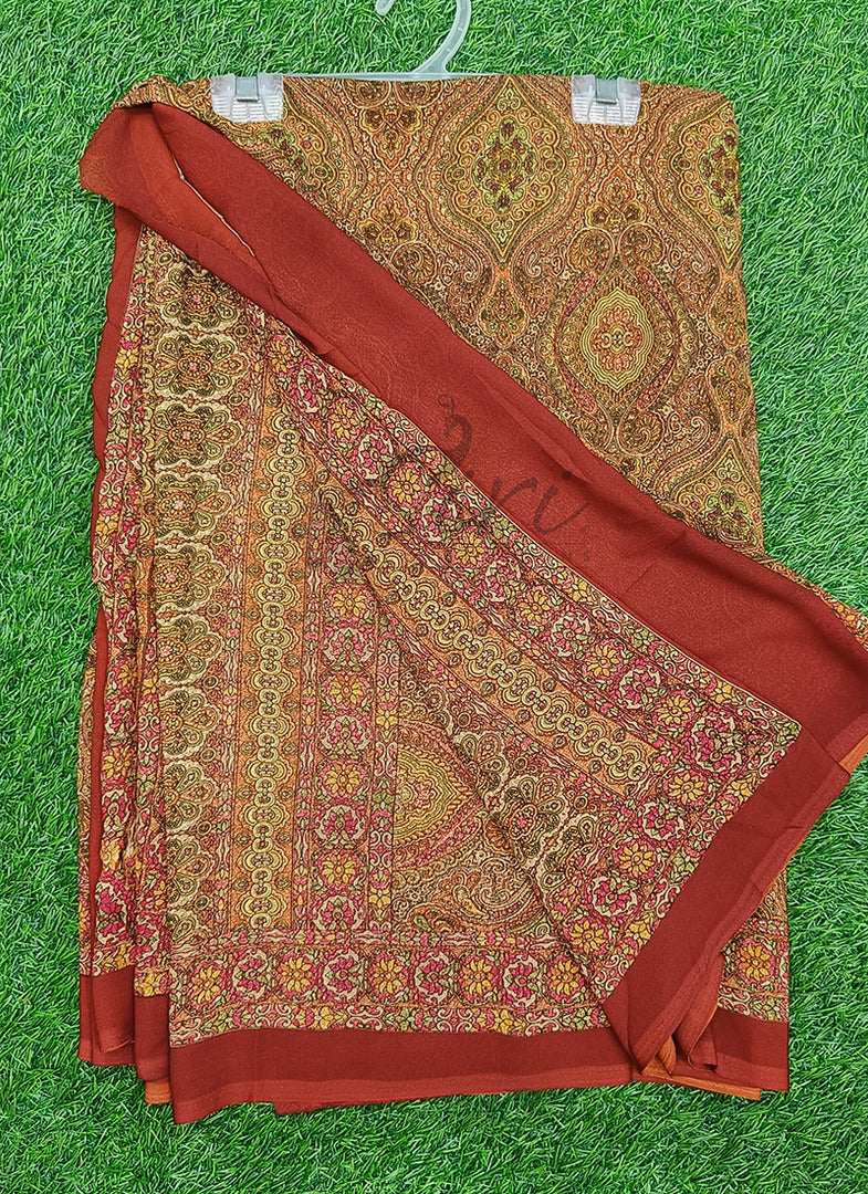 Latest Premium Printed Crepe Saree