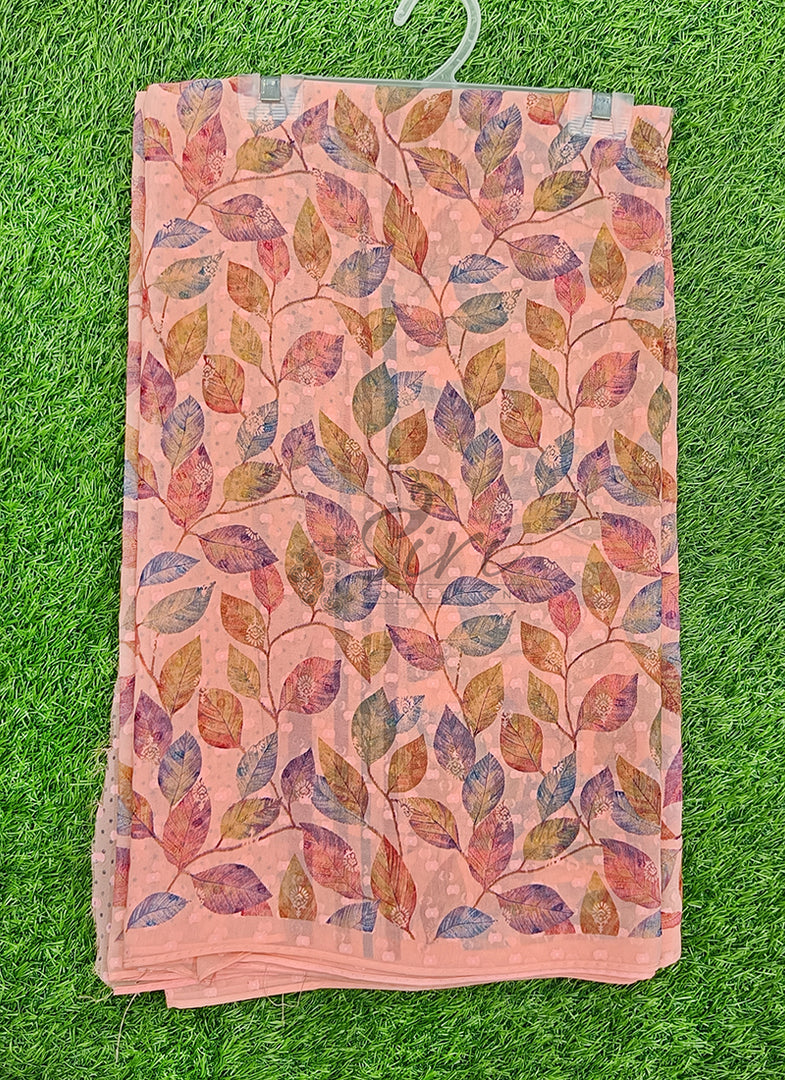 Beautiful Soft Georgette Saree in Self Butis