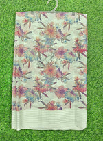 Load image into Gallery viewer, Beautiful Printed Moss Georgette Saree