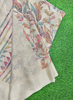 Load image into Gallery viewer, Beautiful Printed Moss Georgette Saree