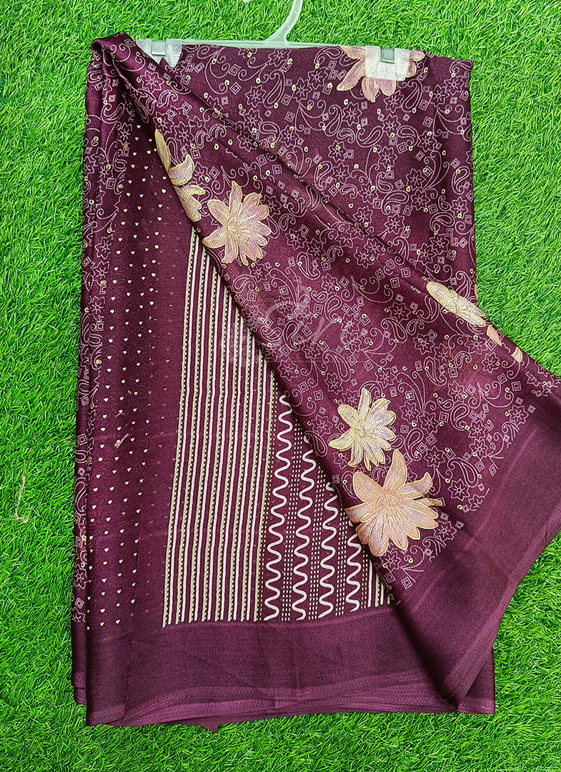 Latest Printed Chiffon Saree in Foil Print