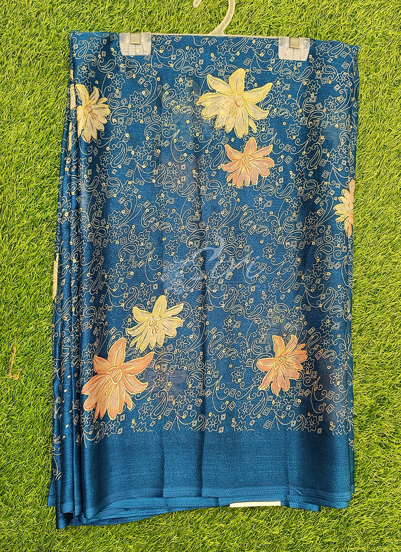 Latest Printed Chiffon Saree in Foil Print