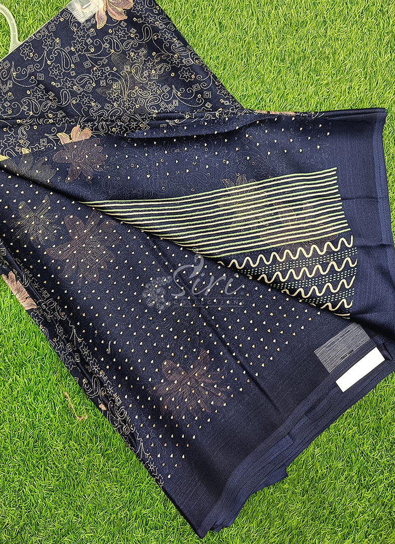 Latest Printed Chiffon Saree in Foil Print