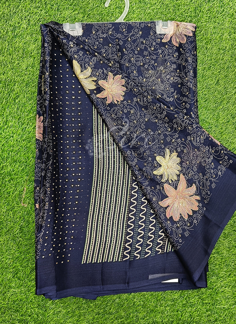 Latest Printed Chiffon Saree in Foil Print