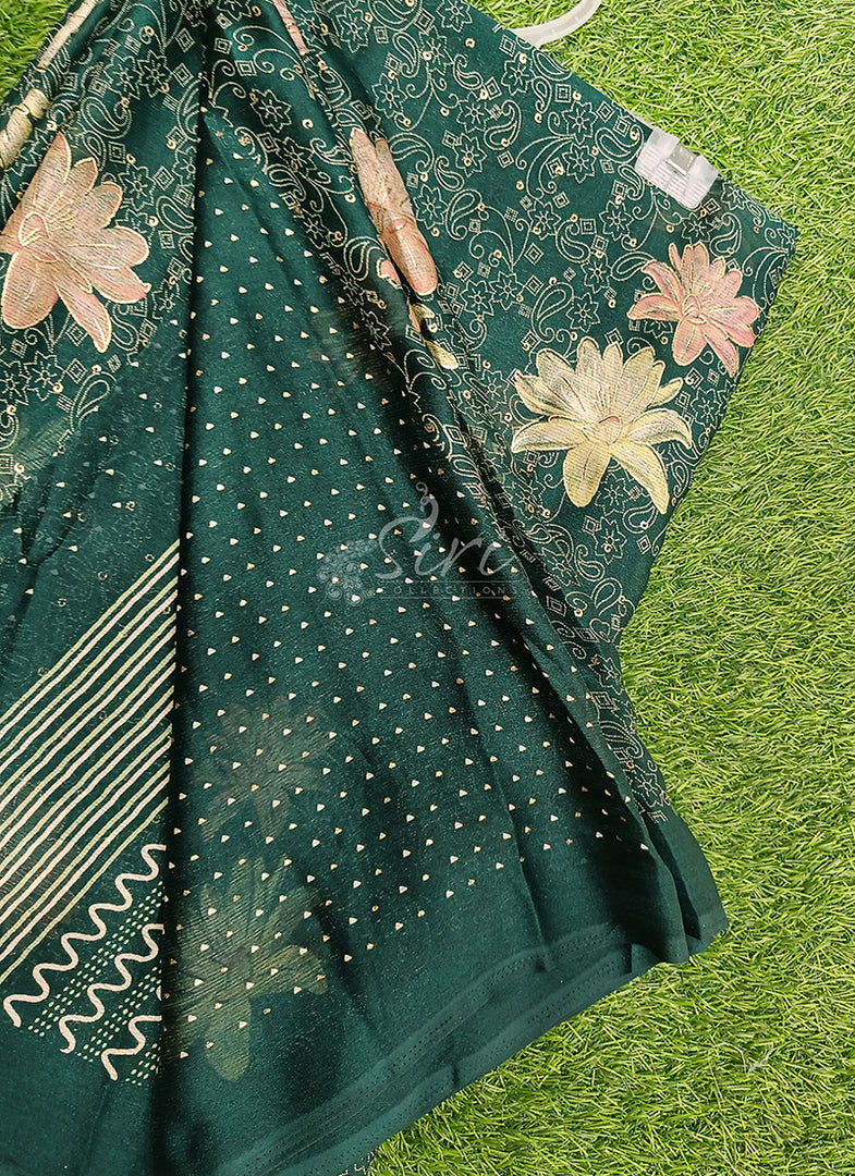 Latest Printed Chiffon Saree in Foil Print