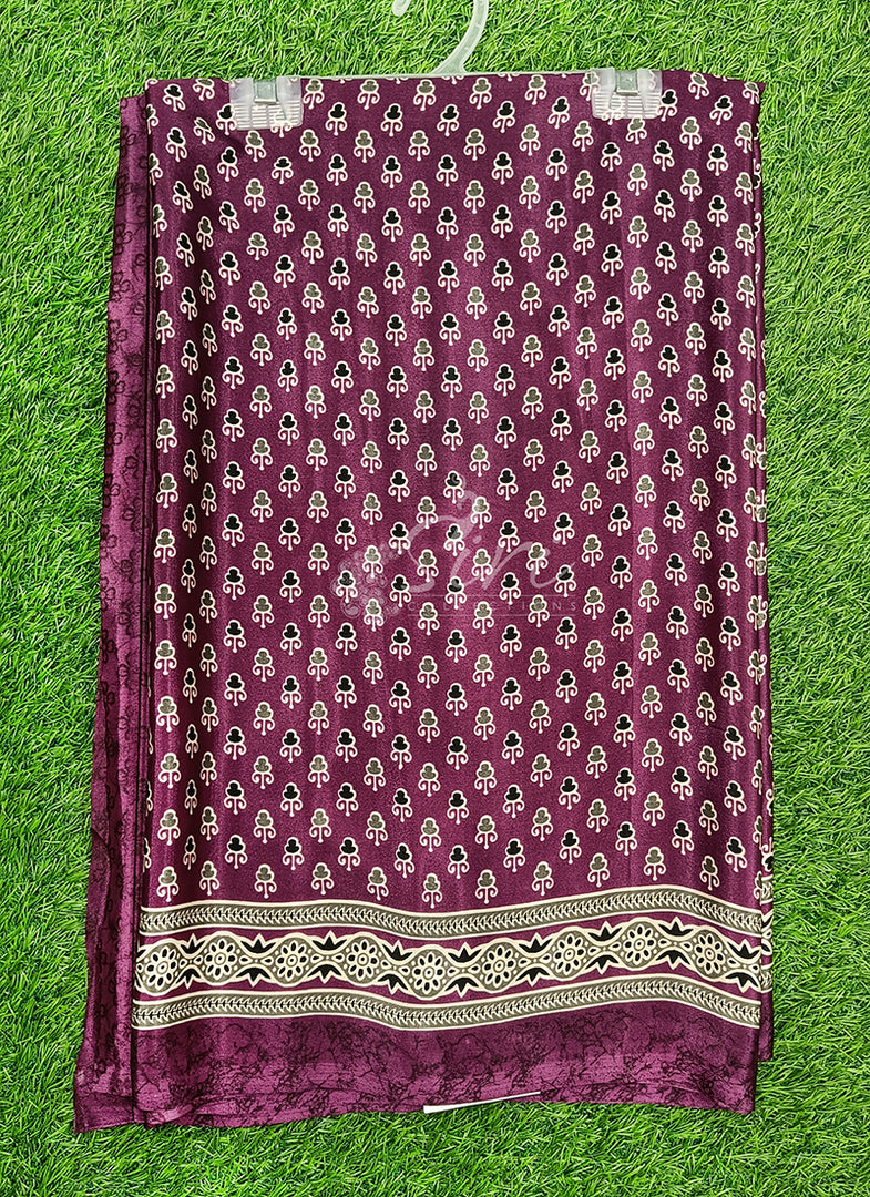 Latest Crepe Saree in Ajrakh Print