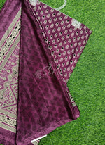 Load image into Gallery viewer, Latest Crepe Saree in Ajrakh Print