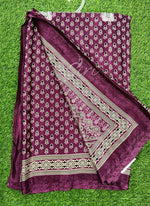Load image into Gallery viewer, Latest Crepe Saree in Ajrakh Print
