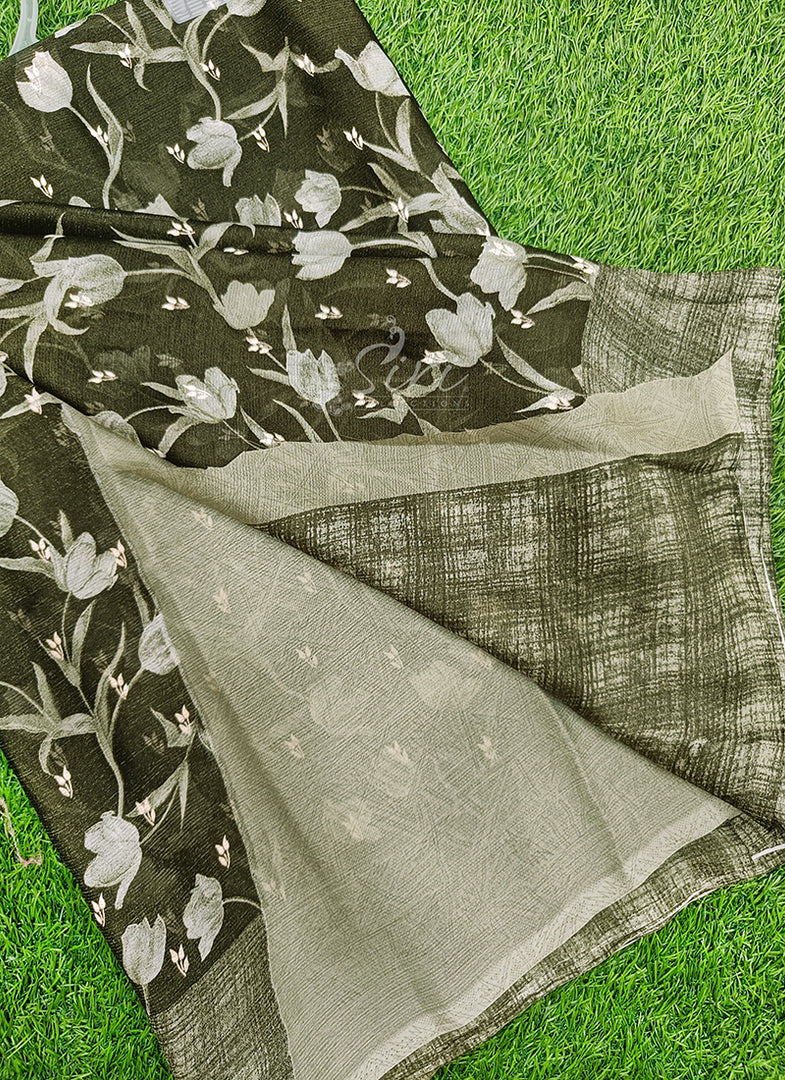 Latest Printed Chiffon Saree