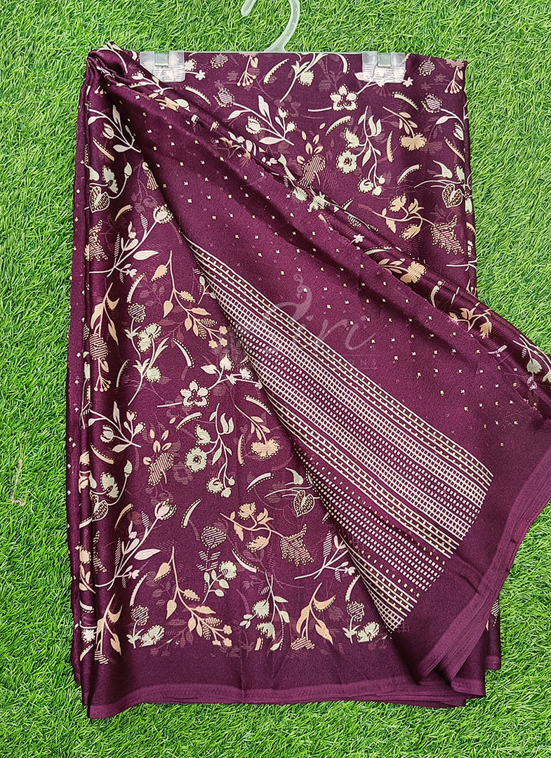 Latest Printed Chiffon Saree in Foil Print