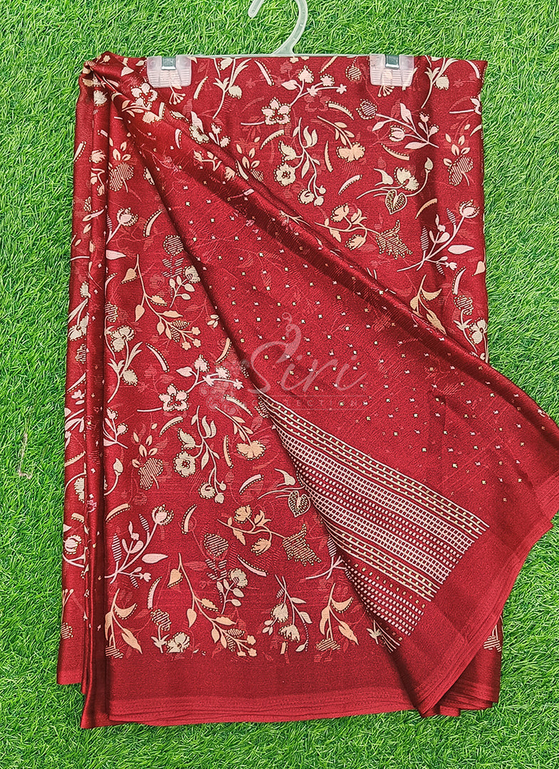 Latest Printed Chiffon Saree in Foil Print