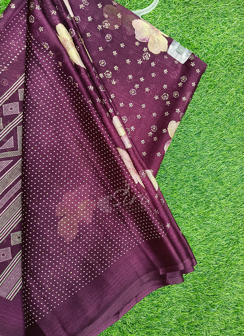Latest Printed Chiffon Saree in Foil Print