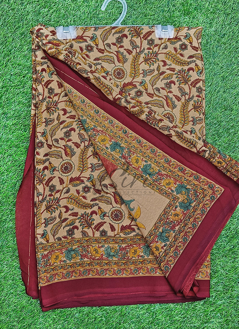 Latest Premium Printed Crepe Saree