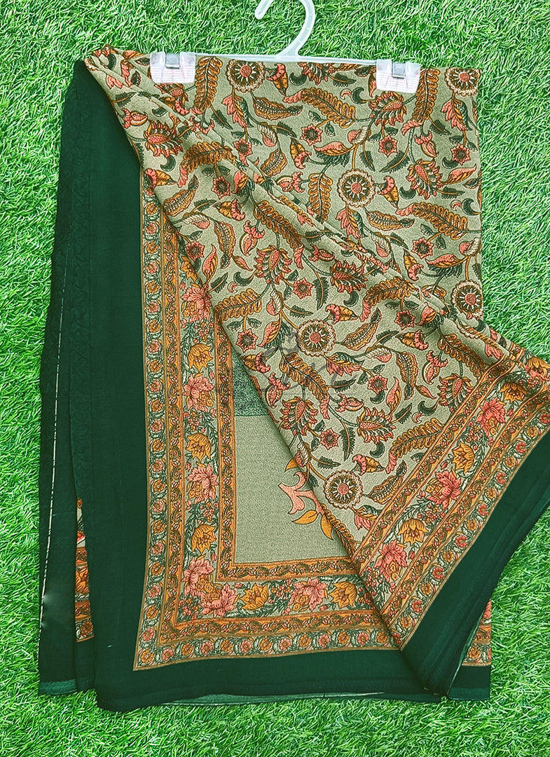 Latest Premium Printed Crepe Saree