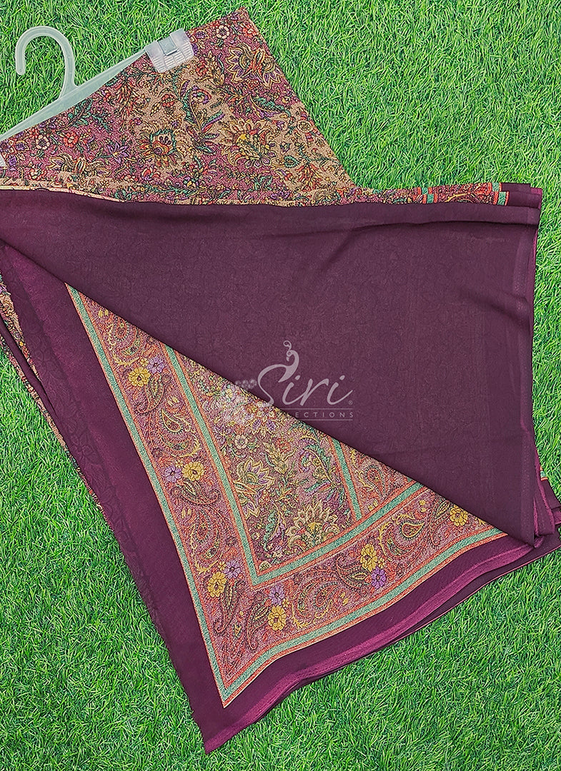 Latest Premium Printed Crepe Saree