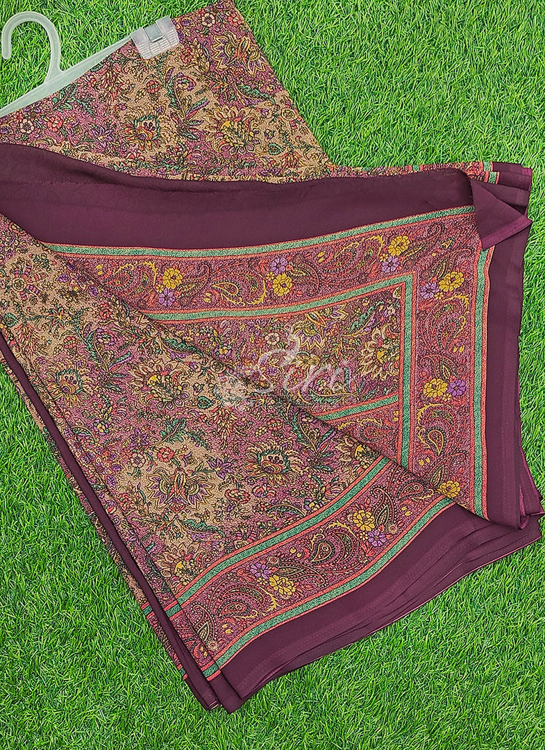 Latest Premium Printed Crepe Saree