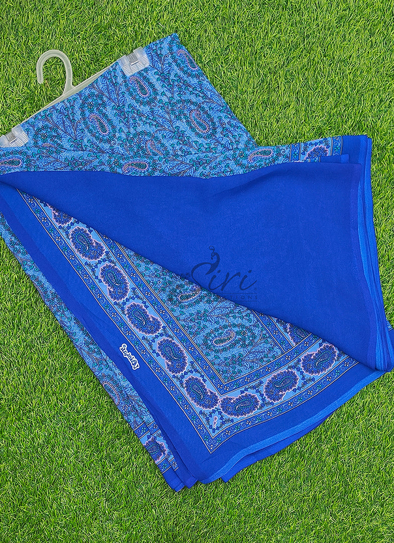Latest Premium Printed Crepe Saree