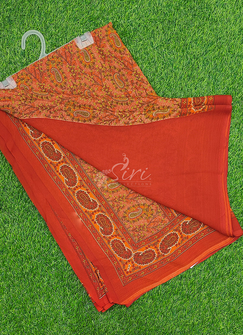 Latest Premium Printed Crepe Saree
