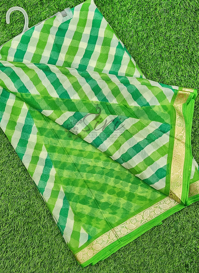 Latest Printed Chiffon Saree with Self Border