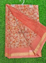 Load image into Gallery viewer, Latest Printed Chiffon Saree with Self Border