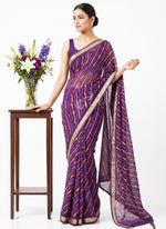 Load image into Gallery viewer, Latest Printed Chiffon Saree with Self Border
