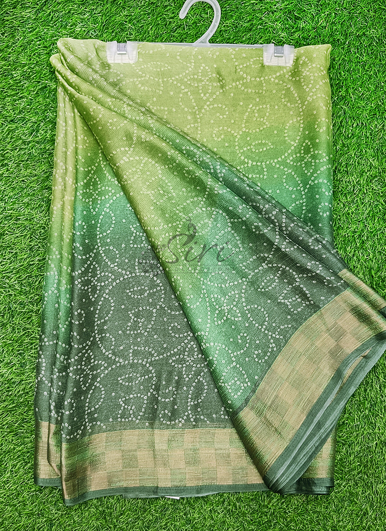 Latest Printed Chiffon Saree with Self Border