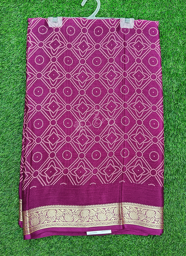 Latest Printed Fancy Chinon Crepe Saree