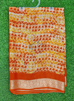 Load image into Gallery viewer, Latest Printed Fancy Chinon Crepe Saree
