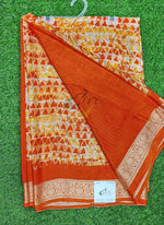 Load image into Gallery viewer, Latest Printed Fancy Chinon Crepe Saree