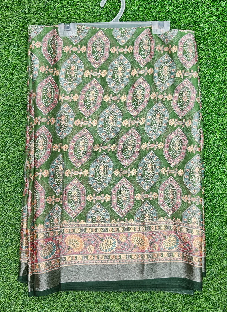 Latest Printed Fancy Brasso Saree
