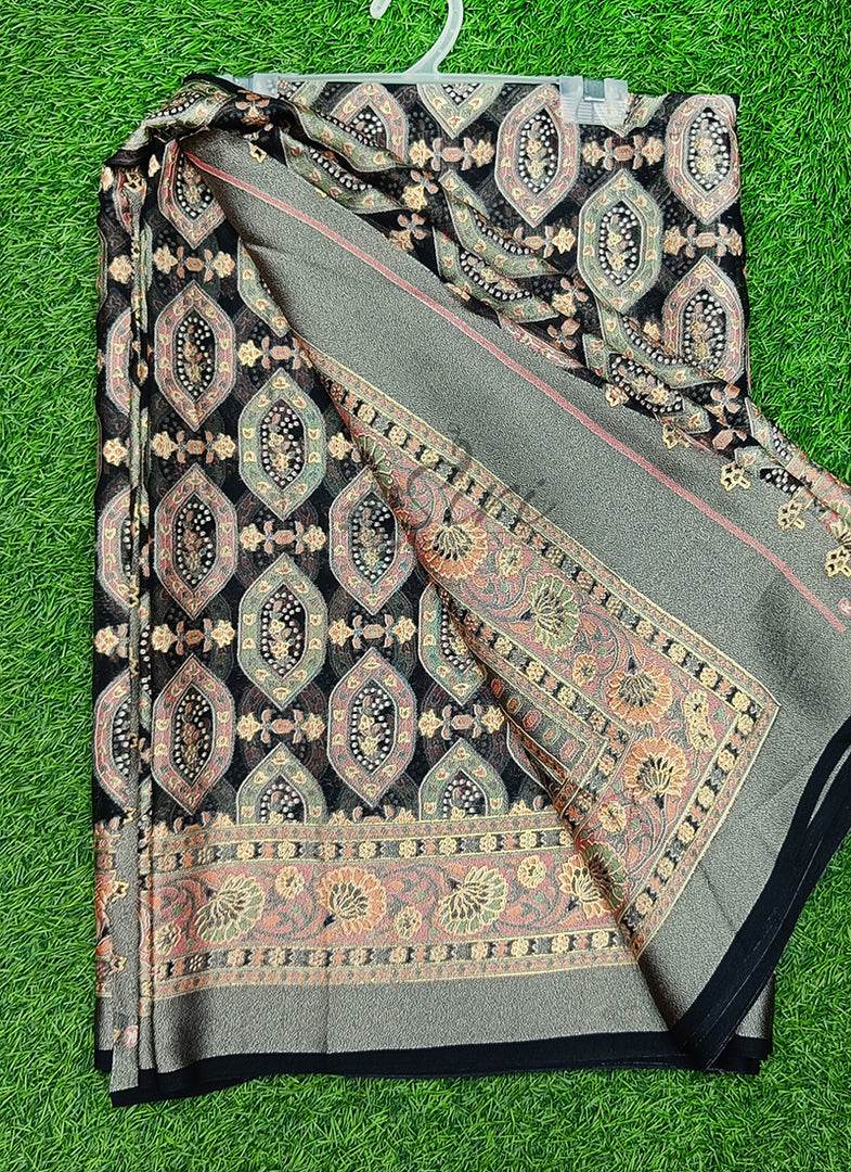 Latest Printed Fancy Brasso Saree