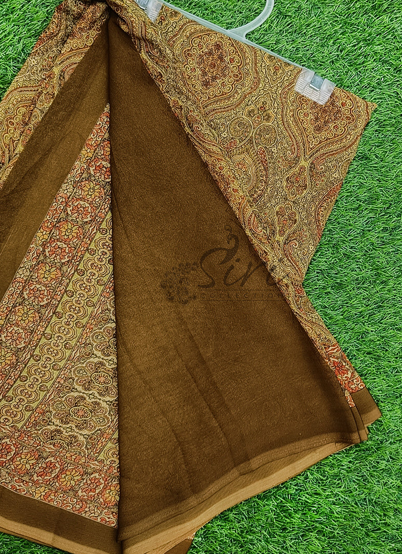 Latest Premium Printed Crepe Saree