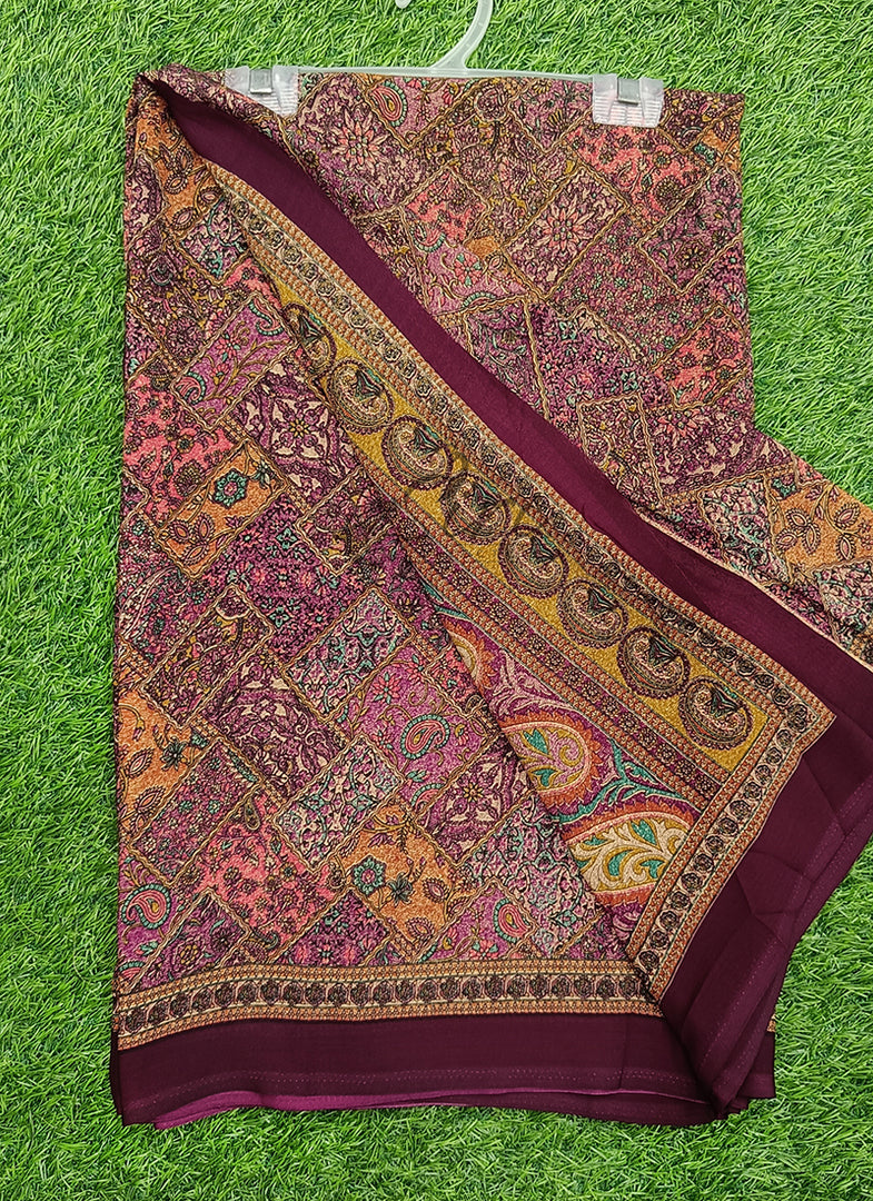 Latest Premium Printed Crepe Saree