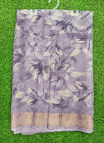 Load image into Gallery viewer, Latest Printed Chiffon Saree in Jute Stripes