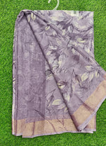 Load image into Gallery viewer, Latest Printed Chiffon Saree in Jute Stripes