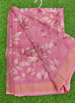 Load image into Gallery viewer, Latest Printed Chiffon Saree in Jute Stripes