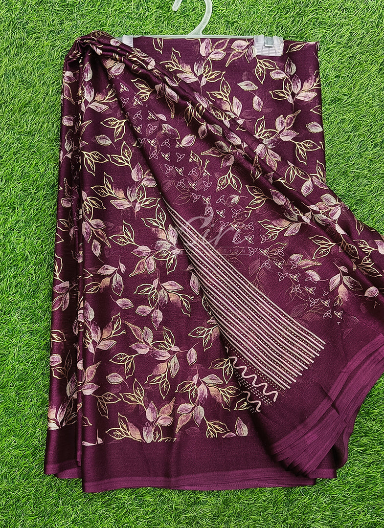 Latest Printed Chiffon Saree in Foil Print