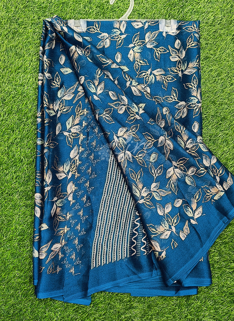 Latest Printed Chiffon Saree in Foil Print