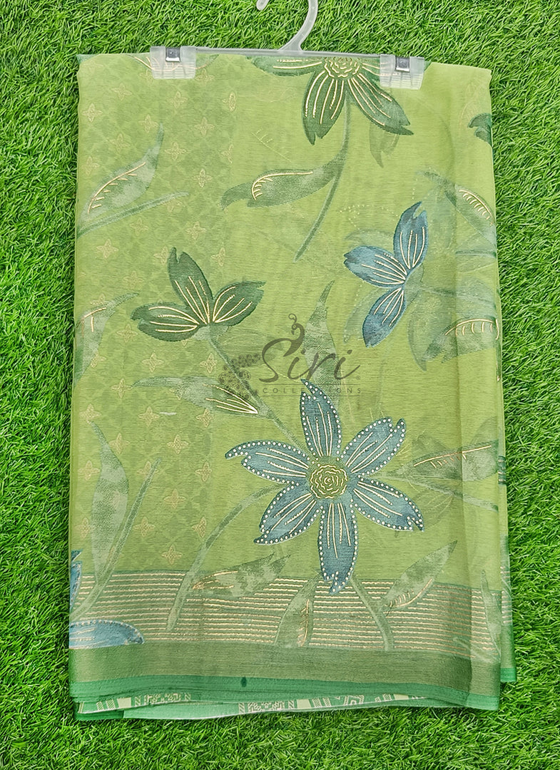 Latest Printed Fancy Brasso Saree